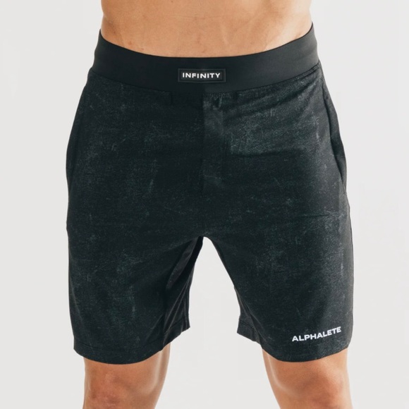 Alphalete Shorts Alphalete Mens Infinity Woven 4 Way Stretch Shorts